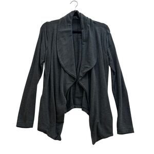 90 Degrees Women’s Gray Athletic‎ Open Front Cardigan Top Size Medium Soft Comfy